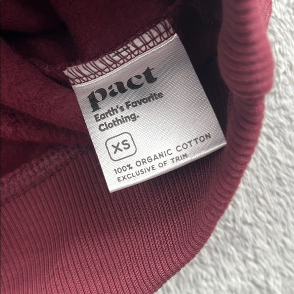 NEW Pact XS Womens Red Burgundy Hoodie Unisex One-for-All‎ Hoodie - Picture 8 of 11